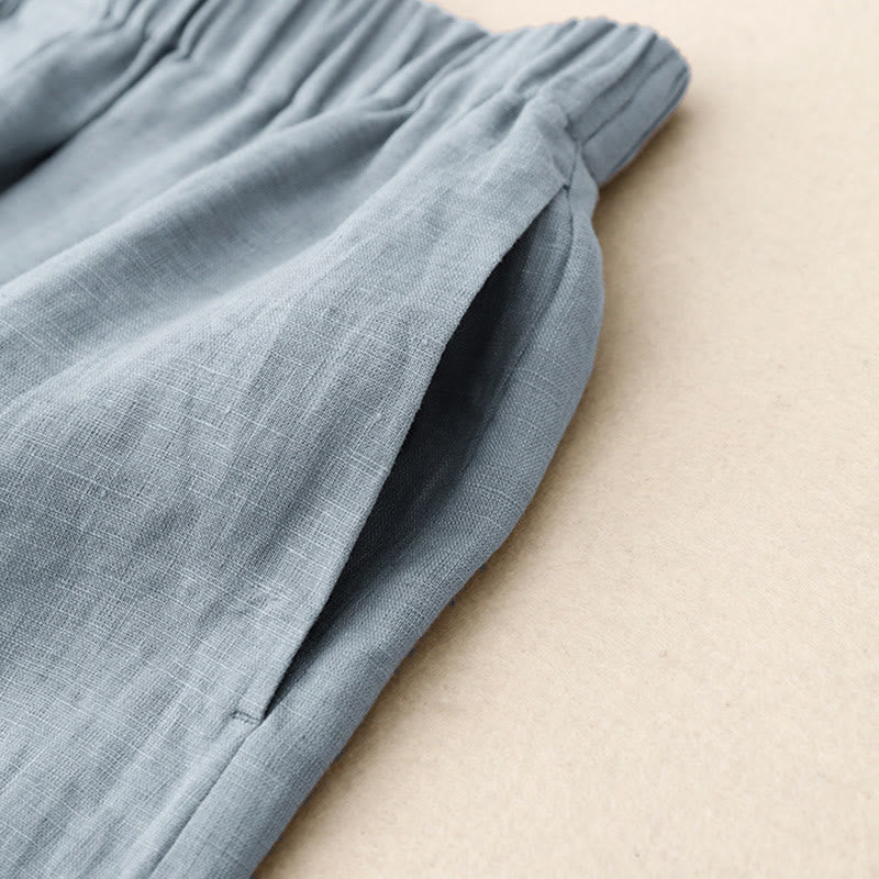 Completo estivo da donna con motivo Buddha Stones, composto da 2 pezzi: maglietta a maniche lunghe, pantaloncini e abbigliamento da meditazione, con tasche. - image 26