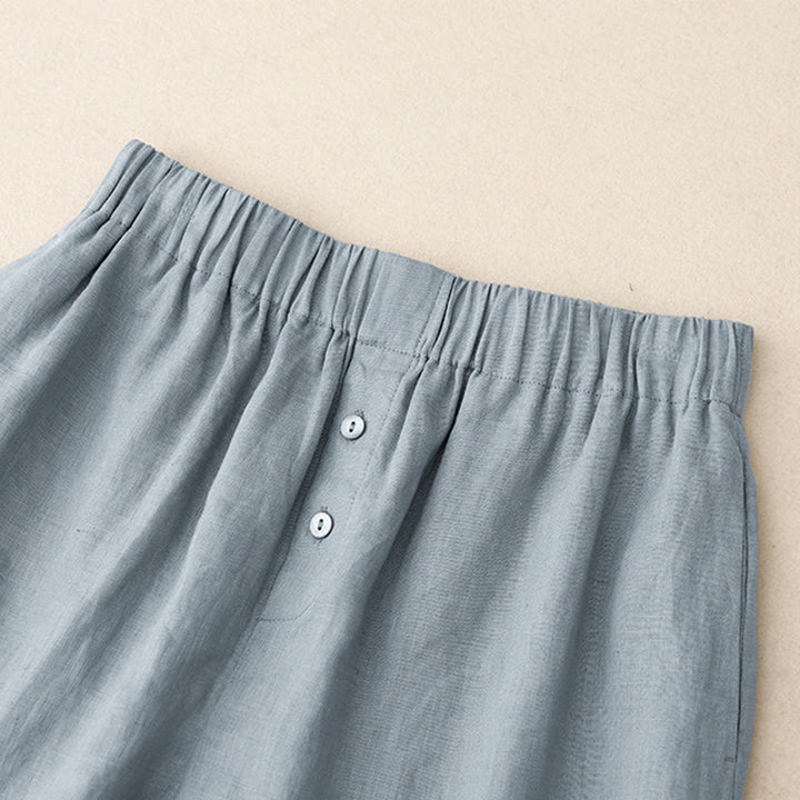 Completo estivo da donna con motivo Buddha Stones, composto da 2 pezzi: maglietta a maniche lunghe, pantaloncini e abbigliamento da meditazione, con tasche. - image 25
