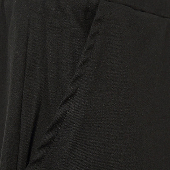 Pantaloni da uomo in cotone e lino con coulisse, modello Buddha Stones, modello primavera, semplici e patchwork, con tasche, lunghezza 7-8