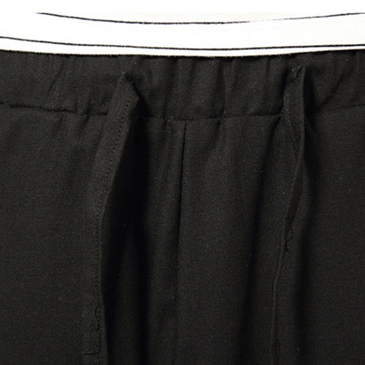 Pantaloni da uomo in cotone e lino con coulisse, modello Buddha Stones, modello primavera, semplici e patchwork, con tasche, lunghezza 7-8 - image 22