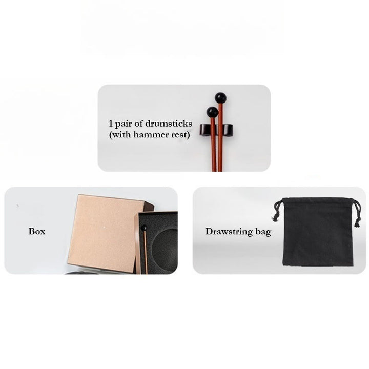 Kit di batteria per meditazione yoga con tamburo in acciaio per lingua Buddha Stones, 8 note, strumento a percussione da 6 pollici