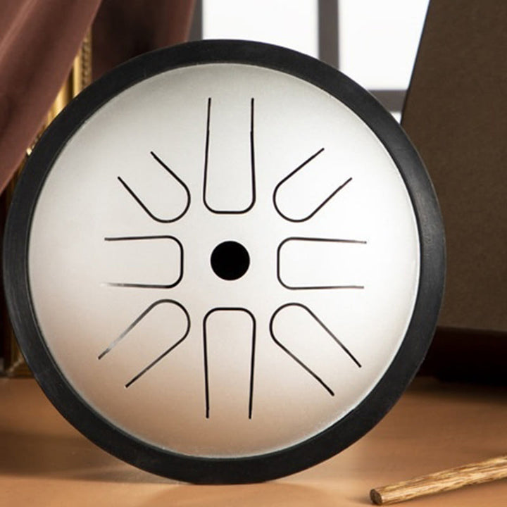 Kit di batteria per meditazione yoga con tamburo in acciaio per lingua Buddha Stones, 8 note, strumento a percussione da 6 pollici