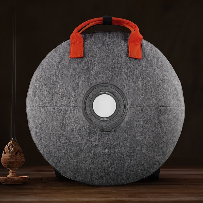 Kit di percussioni per la meditazione di consapevolezza, tamburo in acciaio con lingua in pietre Buddha Stones, 15 note, 14 pollici - image 6