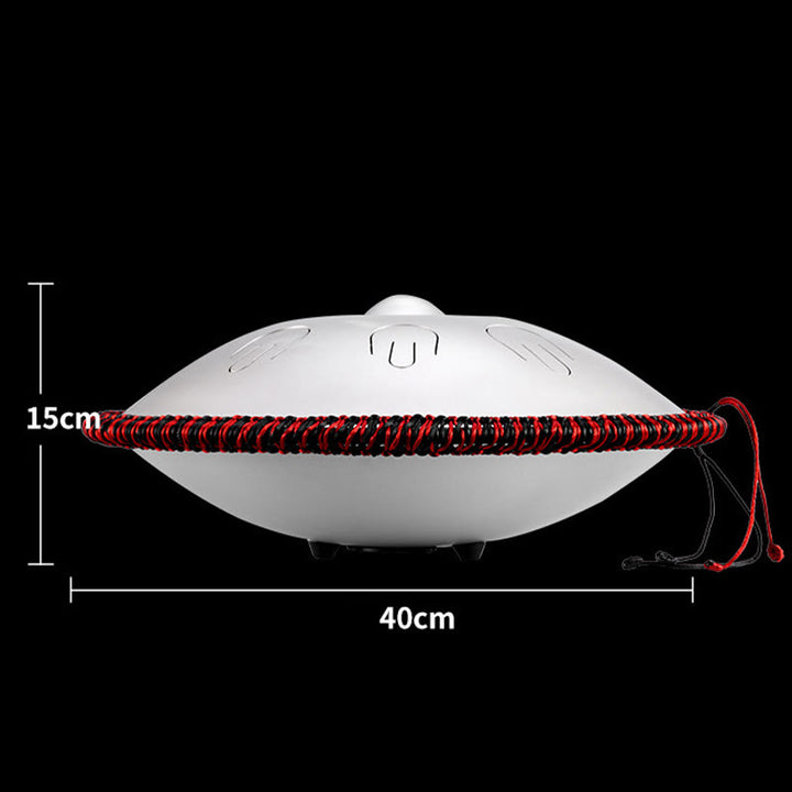 Kit per meditazione yoga con tamburo in acciaio Buddha Stones, 9 note, strumento handpan da 15 pollici - image 12