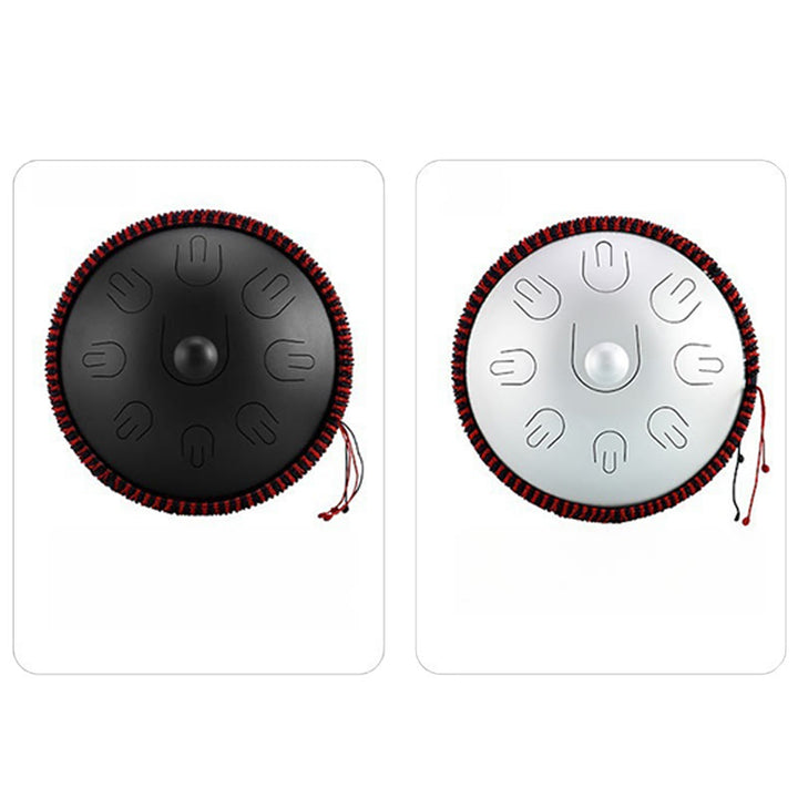 Kit per meditazione yoga con tamburo in acciaio Buddha Stones, 9 note, strumento handpan da 15 pollici