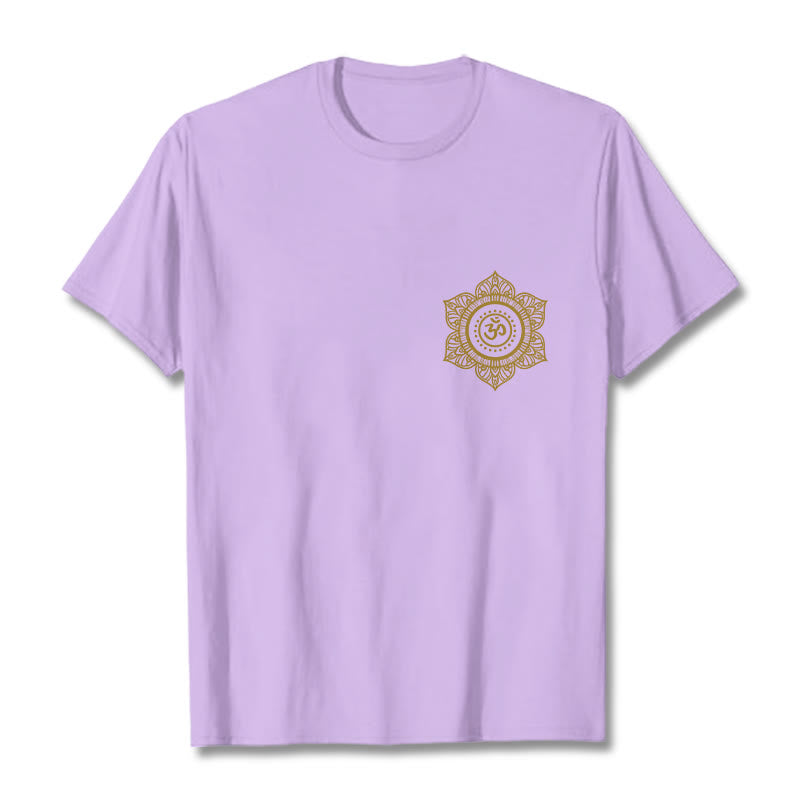 Maglietta con Buddha Stones Golden Mandala OM - Prugna - 2XL - image 16
