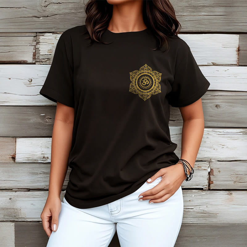 Maglietta con Buddha Stones Golden Mandala OM - image 6