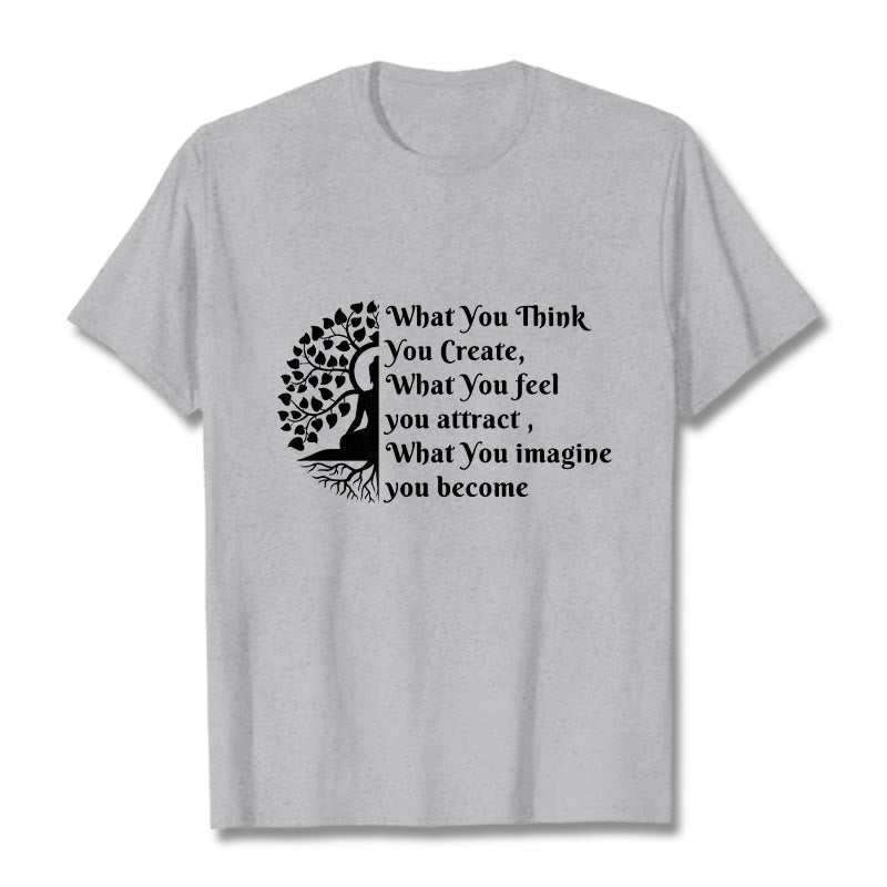 Maglietta Buddha Stones Half-meditation Buddha Tree - Grigio chiaro - 2XL - image 20