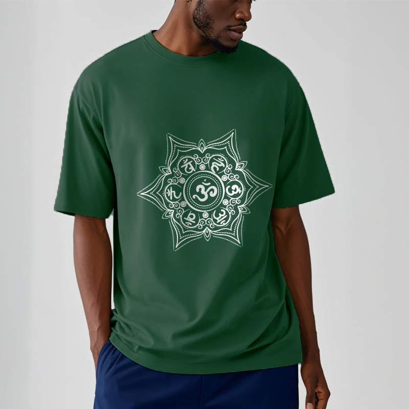 T-shirt Buddha Stones Mandala Om Mani Padme Hum Tee - image 1