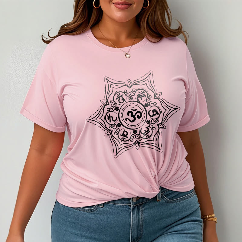 T-shirt Buddha Stones Mandala Om Mani Padme Hum Tee - image 14