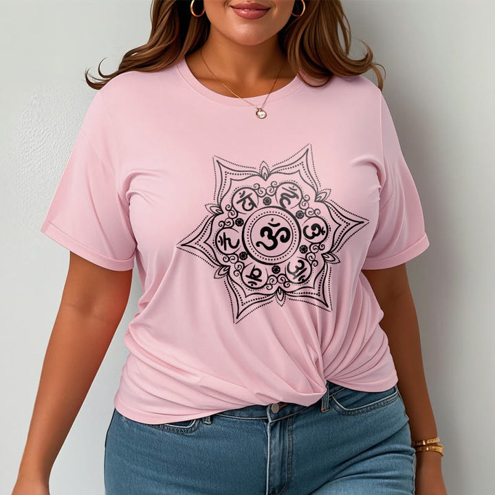 T-shirt Buddha Stones Mandala Om Mani Padme Hum Tee - image 14