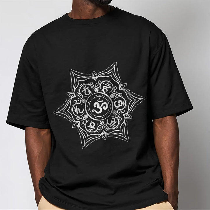 T-shirt Buddha Stones Mandala Om Mani Padme Hum Tee - image 5