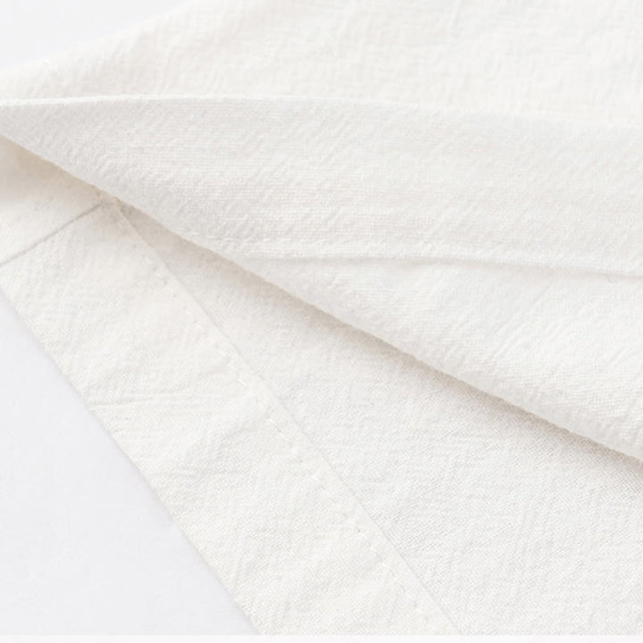 Set da meditazione da uomo in cotone e lino, con tasche, in 2 pezzi, casual, con camicia e pantaloni con coulisse, in tinta unita, con bottoni a metà bottone, Buddha Stones - image 10