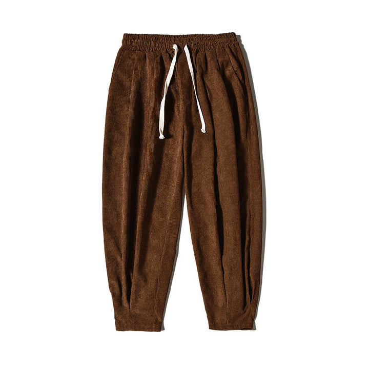 Pantaloni da uomo Buddha Stones Casual in cotone tinta unita con tasche - image 39