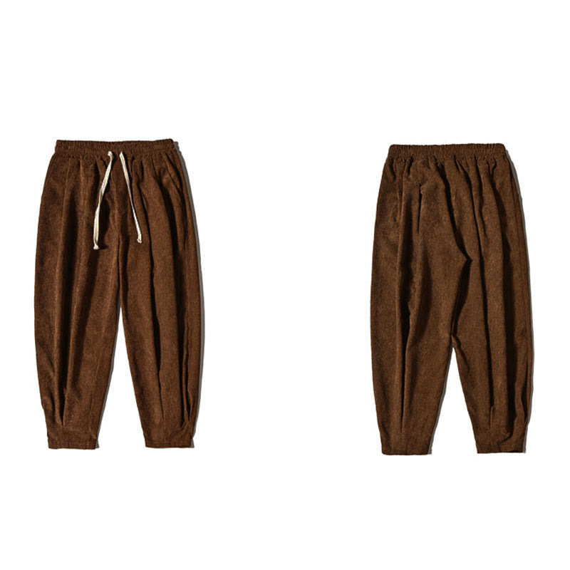 Pantaloni da uomo Buddha Stones Casual in cotone tinta unita con tasche - image 40