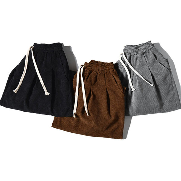 Pantaloni da uomo Buddha Stones Casual in cotone tinta unita con tasche - image 41