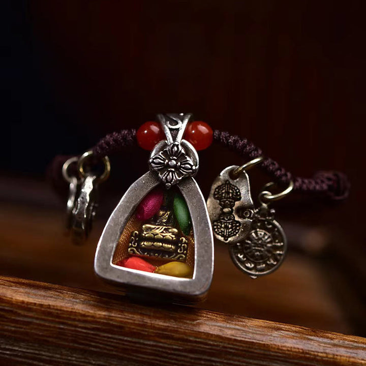 Collana con ciondolo in corda intrecciata con simbolo della compassione Buddha Stones del Buddha - image 5