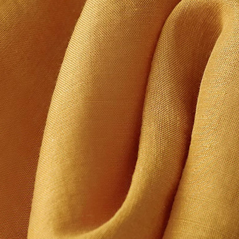 Gilet da donna in cotone e lino, senza maniche, con scollo rotondo, motivo patchwork con ricami a colori puri, motivo Buddha Stones - image 2