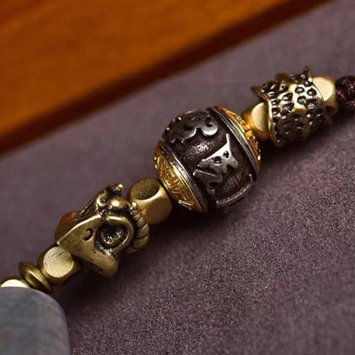 Ciondolo con collana di protezione Om Mani Padme Hum con Buddha Stones Tibet Dzi - image 4