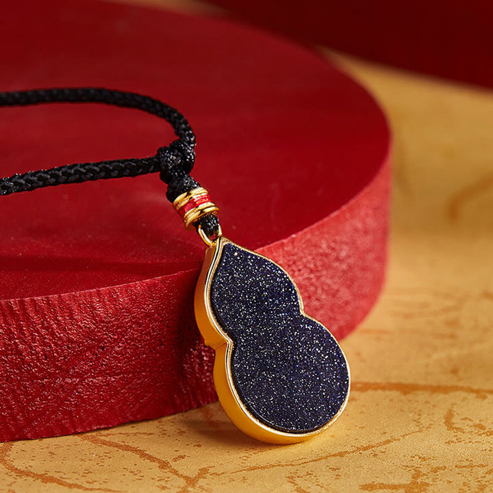 Collana con ciondolo di protezione in argento sterling 925 con motivo a zucca e fiori di pesco, motivo Buddha Stones - image 3