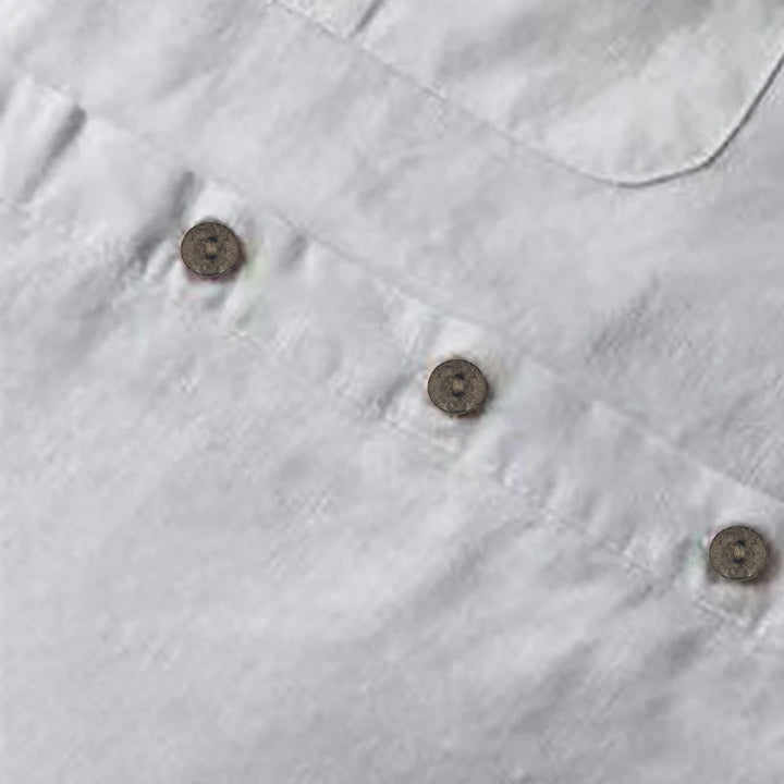 Camicia da donna a maniche lunghe con tasche e bottoni in tinta unita Buddha Stones - image 2