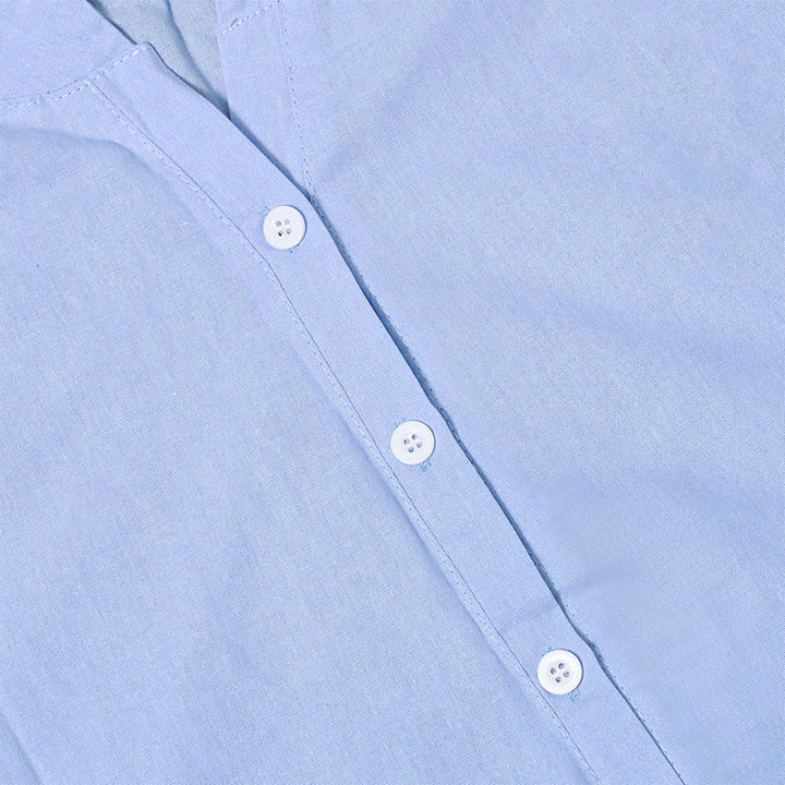 Buddha Stones Camicia da donna a maniche corte con colletto a punta e bottoni casual e semplici - image 9