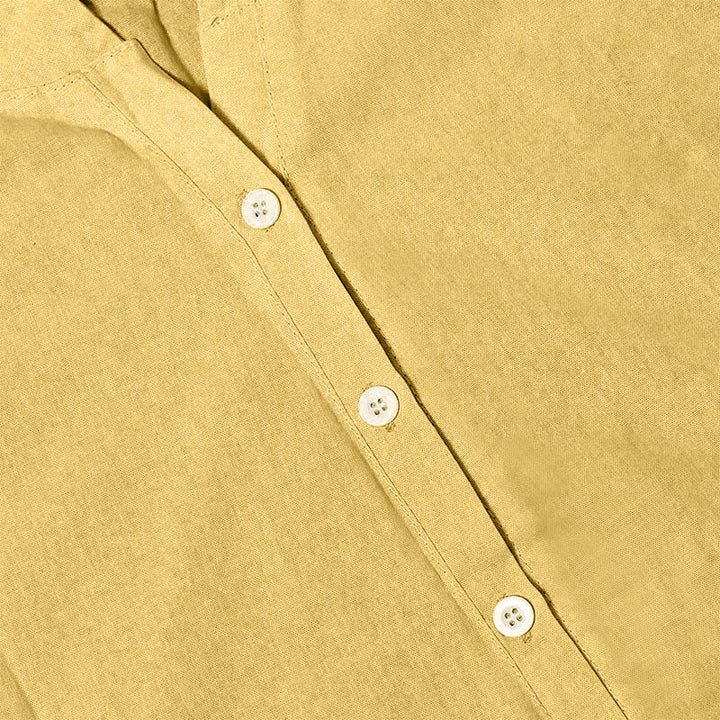 Buddha Stones Camicia da donna a maniche corte con colletto a punta e bottoni casual e semplici - image 14