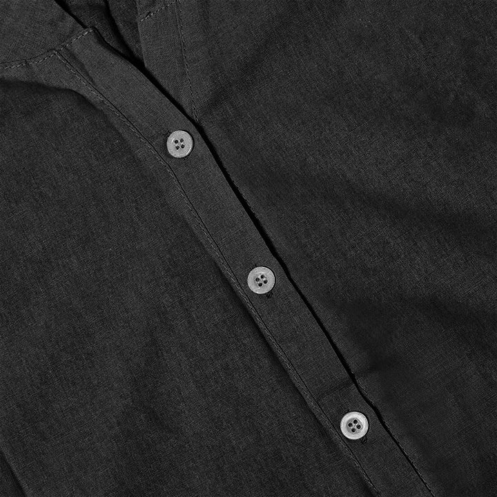 Buddha Stones Camicia da donna a maniche corte con colletto a punta e bottoni casual e semplici - image 54