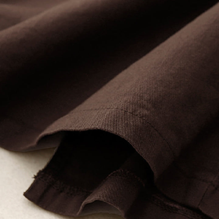 Gonna da donna in cotone e lino, lunghezza 7-8, con tasche, modello Buddha Stones Vintage, con coulisse e bottoni, modello Slide Slite - image 12