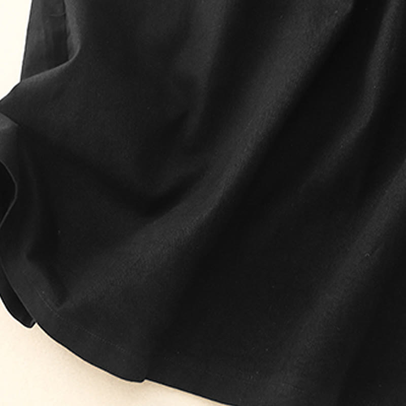 Gonna da donna in cotone e lino, lunghezza 7-8, con tasche, modello Buddha Stones Vintage, con coulisse e bottoni, modello Slide Slite - image 10