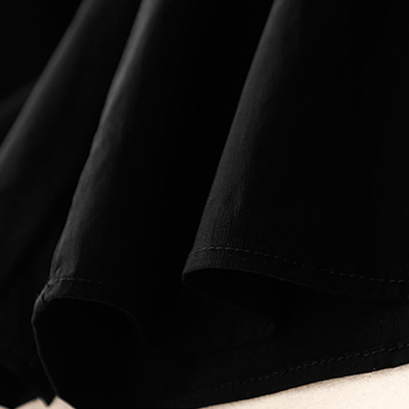 Pantaloni larghi casual da donna in cotone elasticizzato Buddha Stones, con tasche, lunghezza 7-8 - image 12