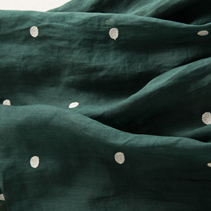 Gonna plissettata da donna con motivo a pois vintage e decorazioni artistiche Buddha Stones - image 13