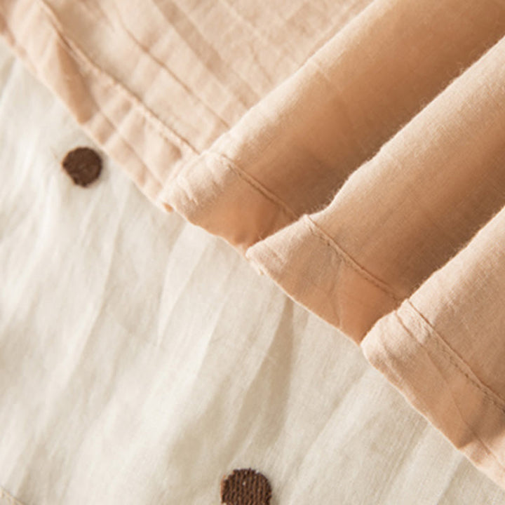 Gonna plissettata da donna con motivo a pois vintage e decorazioni artistiche Buddha Stones - image 7