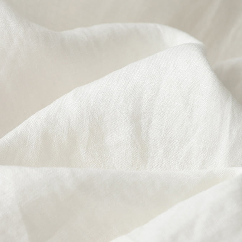 Pantaloni larghi da donna in poliestere elasticizzato con pieghe semplici e tasche, modello Buddha Stones - image 6