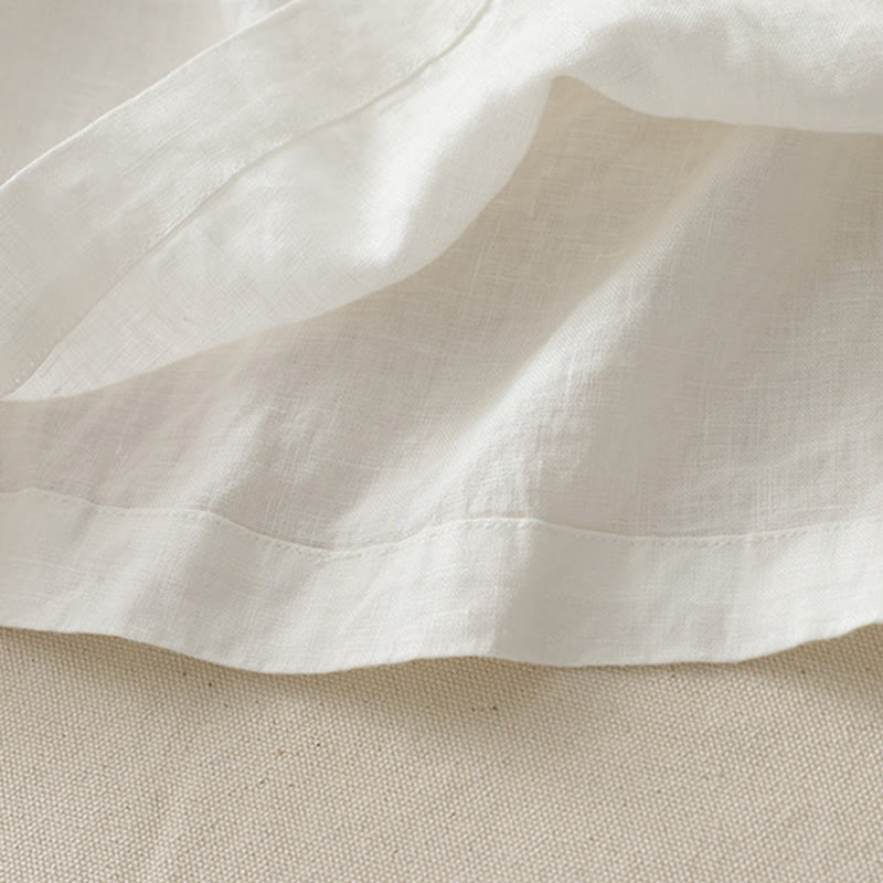 Pantaloni larghi da donna in poliestere elasticizzato con pieghe semplici e tasche, modello Buddha Stones - image 9