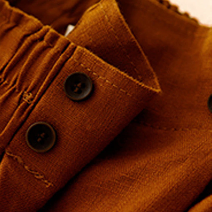 Pantaloncini da donna in lino e cotone con tasche, modello Buddha Stones, estivi, casual, a pieghe semplici - image 5