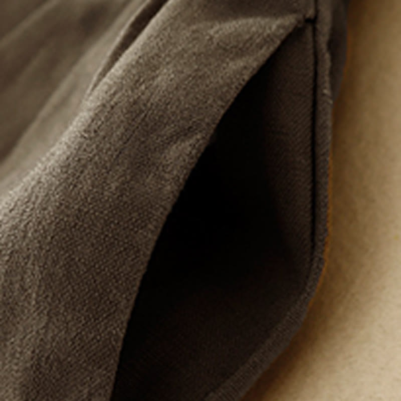 Pantaloncini da donna in lino e cotone con tasche, modello Buddha Stones, estivi, casual, a pieghe semplici - image 10