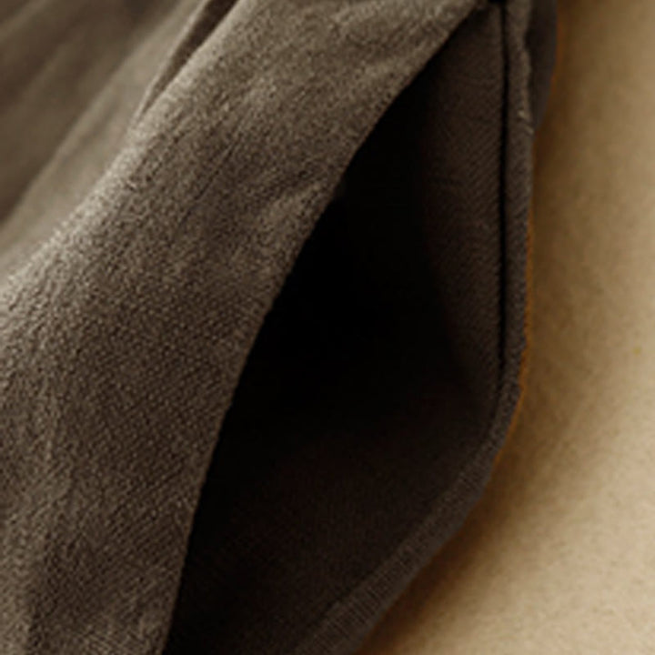 Pantaloncini da donna in lino e cotone con tasche, modello Buddha Stones, estivi, casual, a pieghe semplici - image 13