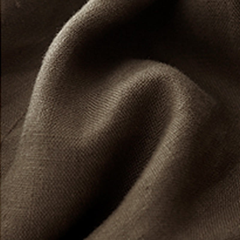 Pantaloncini da donna in lino e cotone con tasche, modello Buddha Stones, estivi, casual, a pieghe semplici - image 12