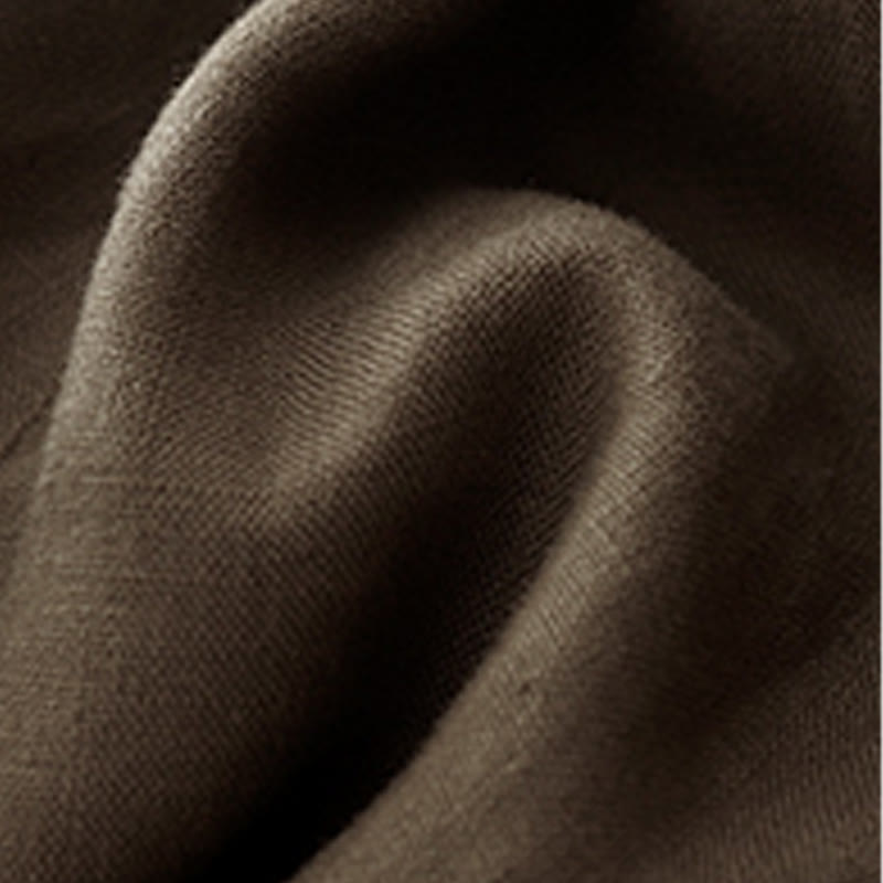 Pantaloncini da donna in lino e cotone con tasche, modello Buddha Stones, estivi, casual, a pieghe semplici - image 14