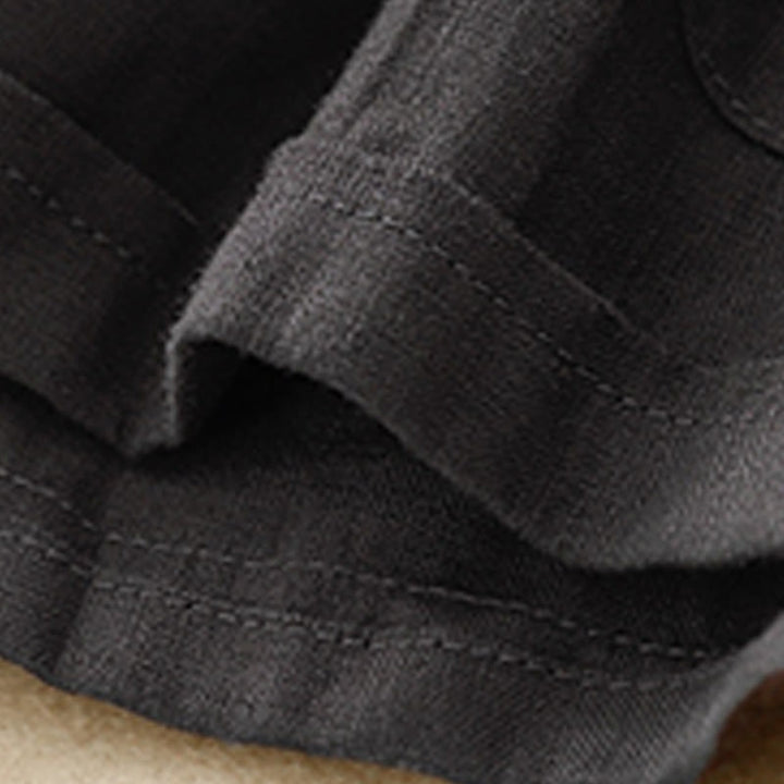 Pantaloncini dritti elastici da donna Buddha Stones, casual estivi, in cotone e lino, con tasche - image 22