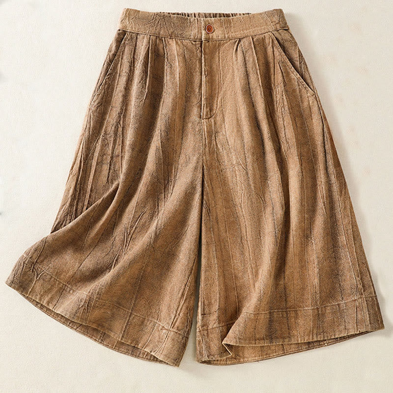 Pantaloncini da donna in cotone tinta unita tie-dye con tasche, Buddha Stones, estivi e casual - Perù - US8-10, UK/AU12-14, EU40-42 (2XL) - image 0