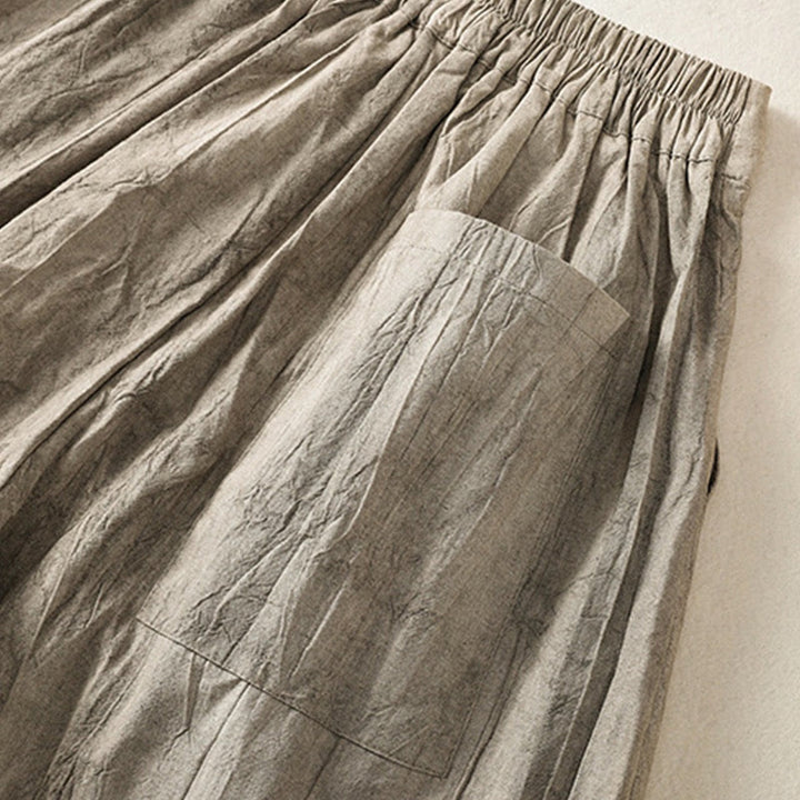 Pantaloncini da donna in cotone tinta unita tie-dye con tasche, Buddha Stones, estivi e casual - image 13