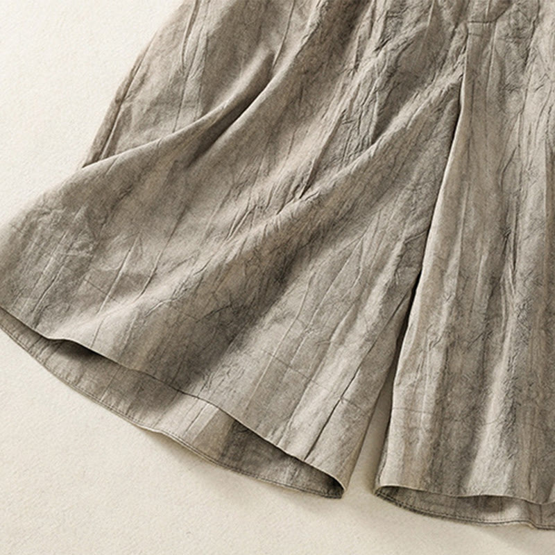 Pantaloncini da donna in cotone tinta unita tie-dye con tasche, Buddha Stones, estivi e casual - image 15
