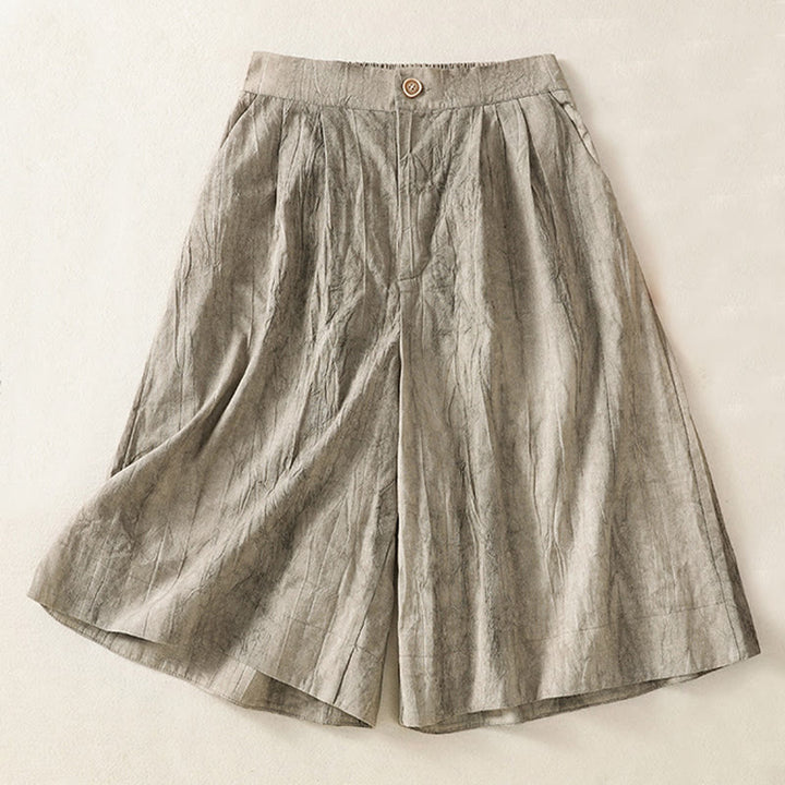 Pantaloncini da donna in cotone tinta unita tie-dye con tasche, Buddha Stones, estivi e casual - Argento - US8-10, UK/AU12-14, EU40-42 (2XL) - image 10