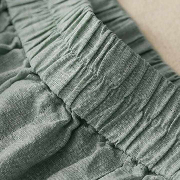 Pantaloncini da donna estivi casual con bottoni e tasche, con Buddha Stones. - image 4