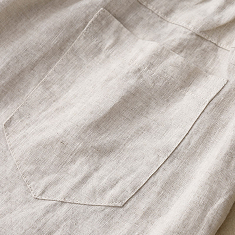 Pantaloncini da donna in cotone tinta unita con tasche e bottoni casual estivi Buddha Stones - image 11
