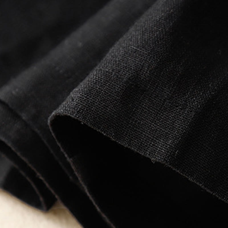 Pantaloncini da donna in cotone tinta unita con tasche e bottoni casual estivi Buddha Stones - image 21