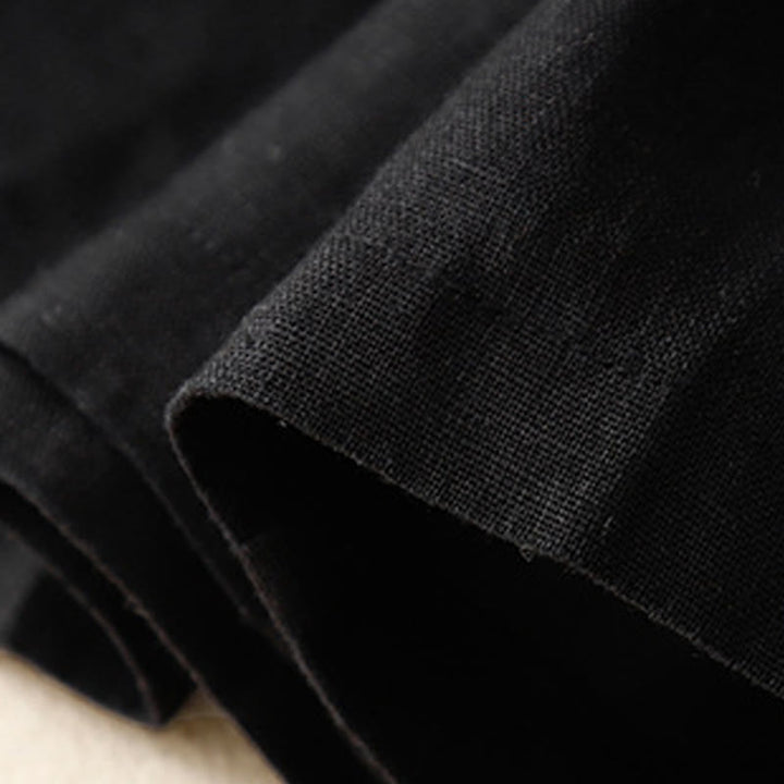 Pantaloncini da donna in cotone tinta unita con tasche e bottoni casual estivi Buddha Stones - image 21
