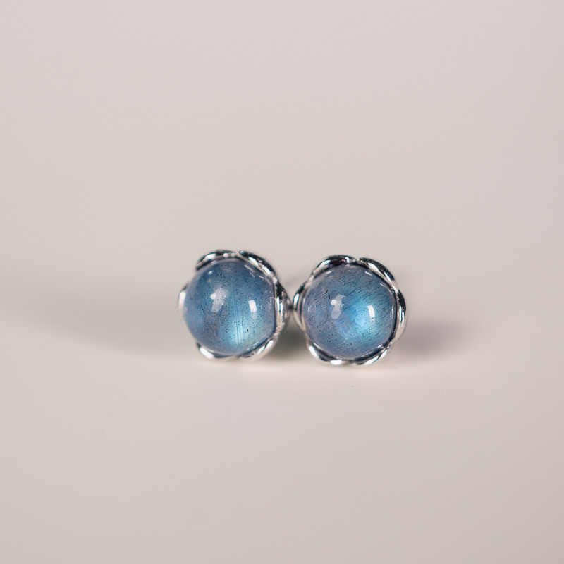 Buddha Stones in argento sterling 925 con pietra di luna positiva